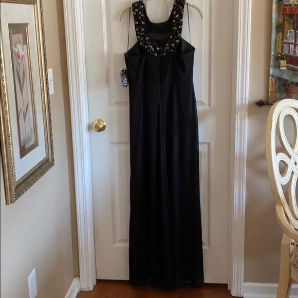 NEW Alex Evenings black beaded formal gown dress - Picture 8 of 10